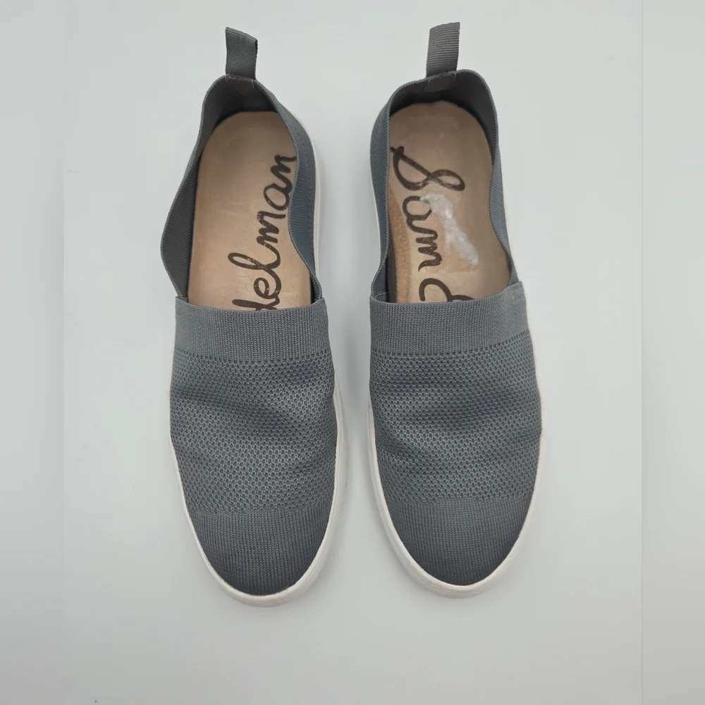 Sam Edelman Men Shoes Slip On Grey SANTINO‎ Lightweight Boat Loafer Sz 9.5 EUC